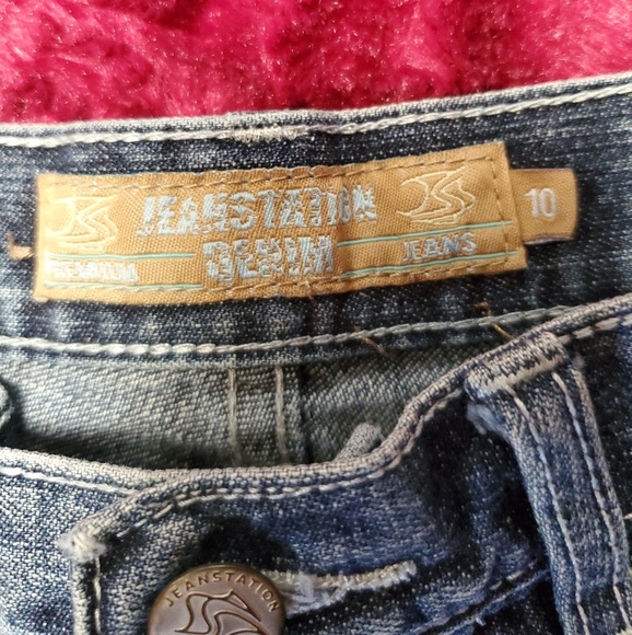 VINTAGE JEANSTATION HIGH WAIST STRAIGHT LEG JEANS - Picture 7 of 8